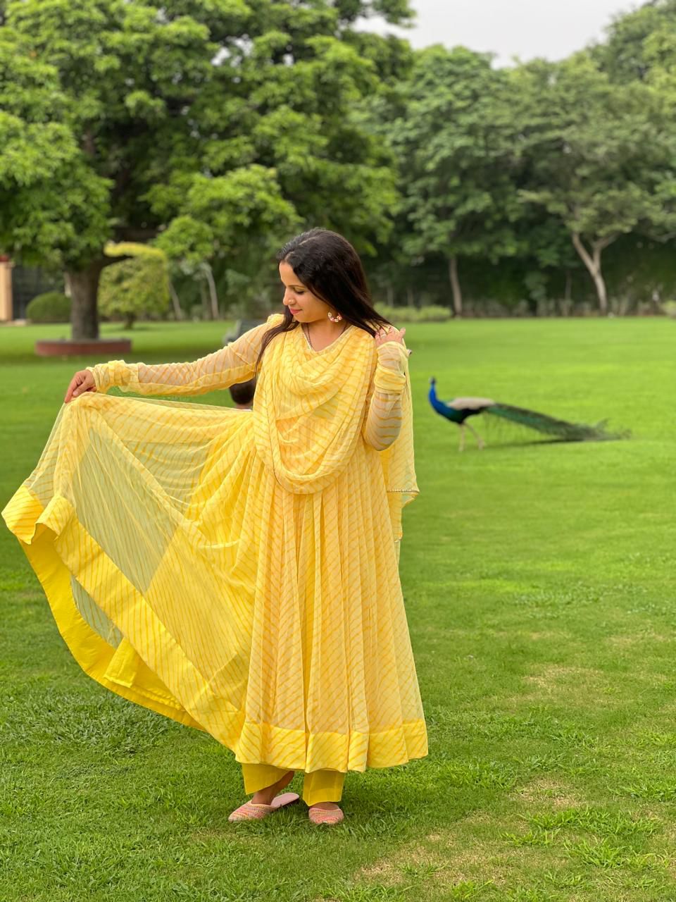 NATURAL WAVE LEHERIYA ANARKALI